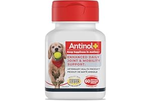 Antinol Plus, Mobility, Hip, and Joint Supplement for Dogs, Green-Lipped Mussels and Krill Oil - Dog Joint Supplement, Better