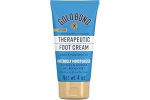 Gold Bond Therapeutic Foot Cream, 4 oz., With Jojoba & Peppermint Oil, Foot Moisturizer