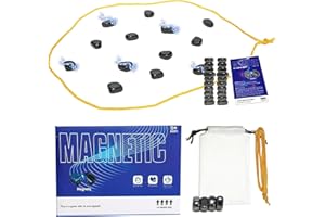 UYRZWEK Magnetic Chess Game,Magnetic Chess Game with Stones,Magnetic Chess Strategy Game for Kids and Adults,Family Board Games Set, Party Travel Desktop Magnetic Strategy Game