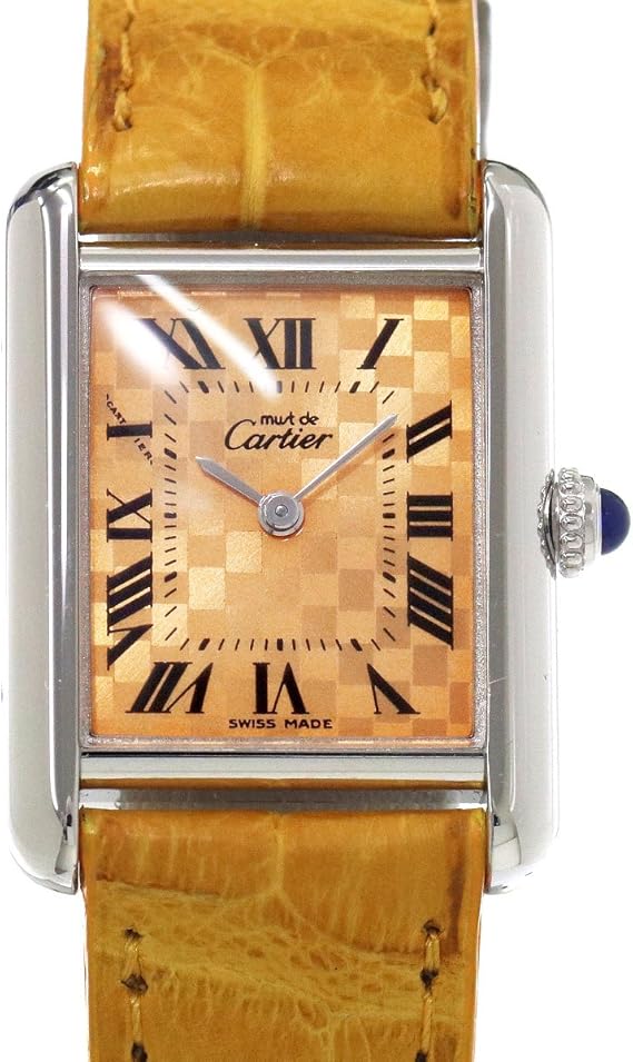 Amazon カルティエ Cartier マストタンクsm W 03年限定 レディース 腕時計 オレンジ 文字盤 Sv925 クォーツ ウォッチ 中古 並行輸入品 レディース腕時計 腕時計 通販