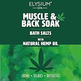 ELYSIUM SPA Muscle & Bath Soak with Natural Hemp Oil 450g Re-sealable Pack view 2