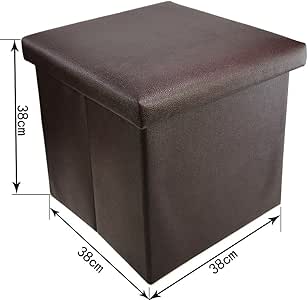 38 x 38 cm diseño plegable taburete con espacio de almacenaje Caja de