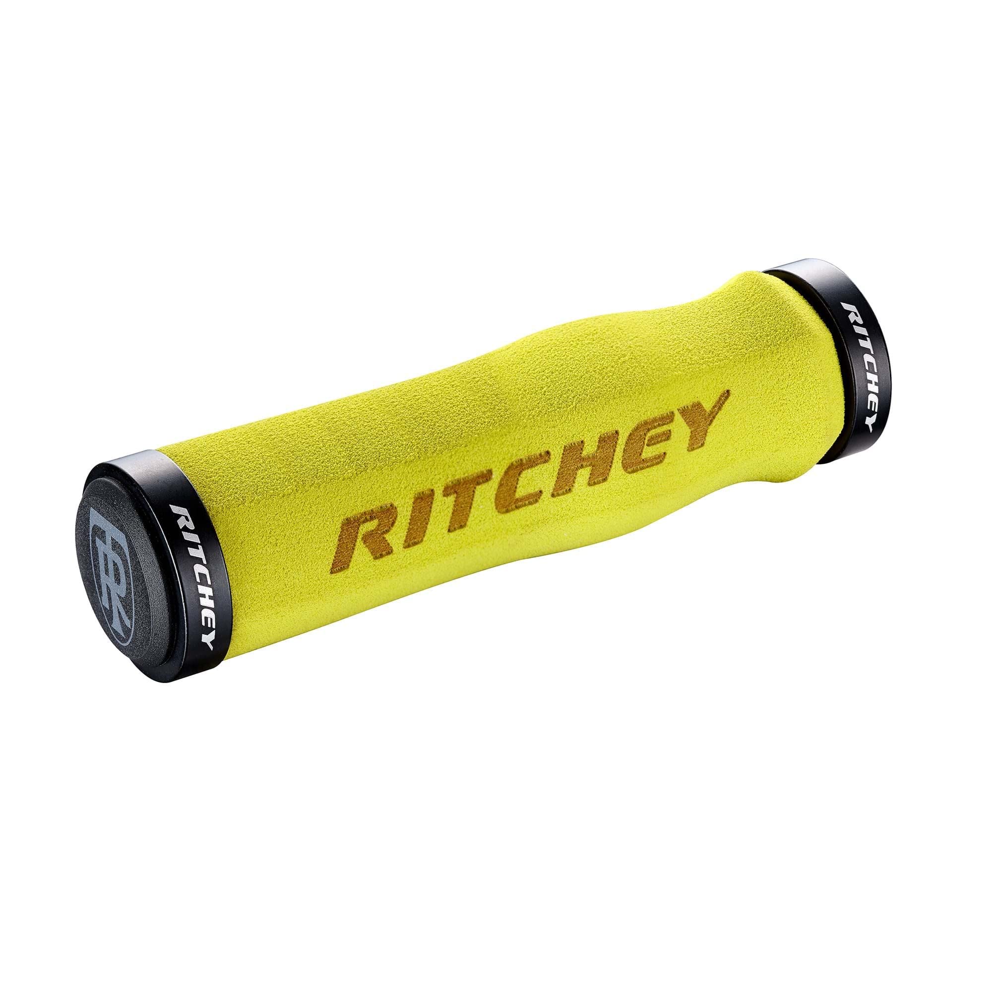 Ritchey WCS Truegrip Neoprene Locking MTB Handlebar Grips: Yellow 130mm — image 1