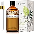 Anise Star 3.38fl.oz Essential Oil, PHATOIL Pure Aromatherapy Oils for Diffuser, Humidifier, Perfect for DIY Soap, Candle, Bath Bombs Making(100ml)