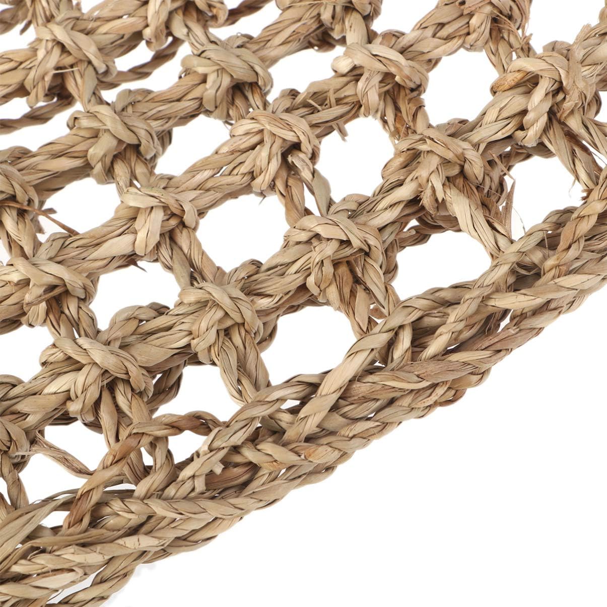 TEHAUX Bearded Dragon Hammock Natural Grass Fibers Reptile Lizard Lounger Hammock Sleep Bed for Geckos Iguanas Small Animals - Image 5