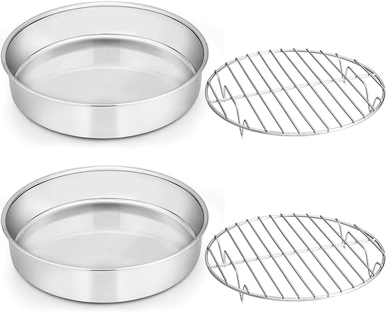 8-inch Cake Pan And Rack Set
