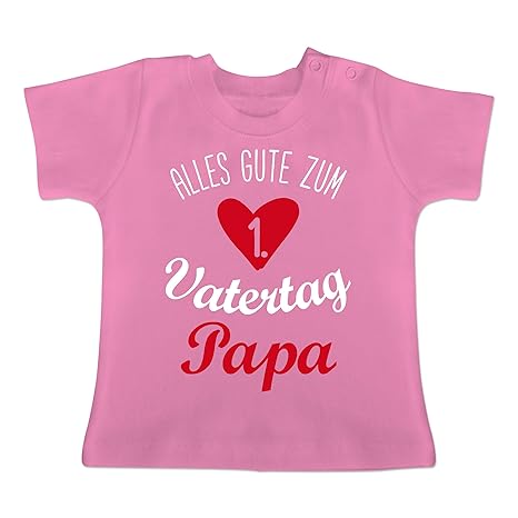 Vatertag Baby - Alles Gute zum ersten Vatertag - Baby T-Shirt Kurzarm