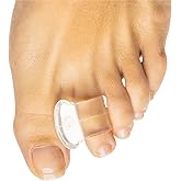 ZenToes Clear Gel Toe Separators for Bunions, Spreaders for Overlapping Toes and Drift Pain - 1 Pack of 4 (Clear)