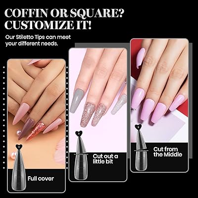 Buy Beetles Poly Extension Gel Dual Nail Form 120 Pcs Builder Gel Flat Stiletto Nail Molds Coffin False Nail Tips For Gel Manicure Nail Art Design Salon Diy At Home Online