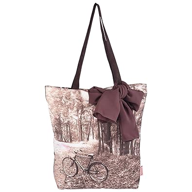 Nostaljia Canvas Brown Womens Tote