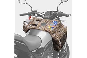 ATV Tank Bag, Motorcycle Saddle Bags with Phone Bag, Storage Saddle Bag for Snowmobile, Cargo Pocket Storage Pack with Water 