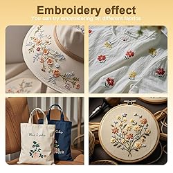 DOODLREAM 48Pcs Cat Playing Halloween Embroidery