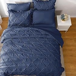 JOLLYVOGUE Navy Blue Twin Size Comforter Sets 5