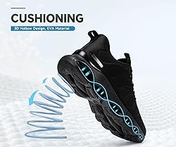 LARNMERN Steel Toe Shoes for Men Wide Safety Shoes