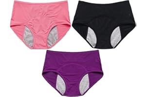 DYKAY 3Pcs Everdries Leakproof Ladies Underwear, Everdries Leakproof Panties, Incontinence Underwear for Women, Everdries Leakproof Underwear Incontinence