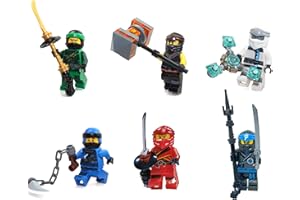 LEGO Ninjago Masters of Spinjitzu Combo Foil Pack - Set of 6 Minifigures (Lloyd, Jay, Cole, Zane, Kai, and Nya)