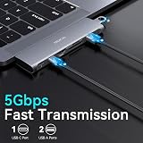 MOKiN USB C Adapter 7 in 2 MacBook USB Multiport 4K HDMI USB 3.0 SD TF PD 100W view 5