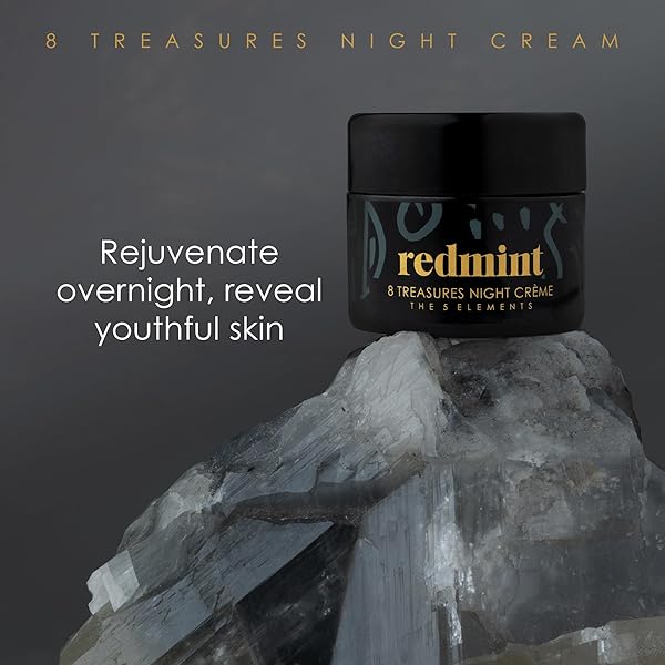 REDMINT NIGHT CREAM ROOTED IN ANCIENT TCM WISDOM | OVERNIGHT FACE CREAM TO HYDRATE AND REVIVE FOR A RADIANT AND HEALTHY-LOOKING SKIN | FOR ALL SKIN TYPES | 30 ML