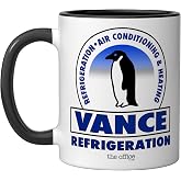 The Office Vance Refrigeration Bob Vance Ceramic Mug, Black/White, 11oz