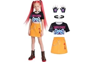 Ruimeier Girls Demon Singer Costume Kids 3-14Y Pop Hunters Cosplay Stage Role Play Outfits Toddler Halloween Costumes