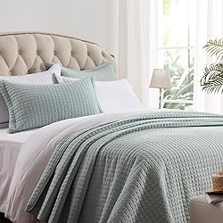 SunStyle Home Quilt Set King Sage Green Lightweight