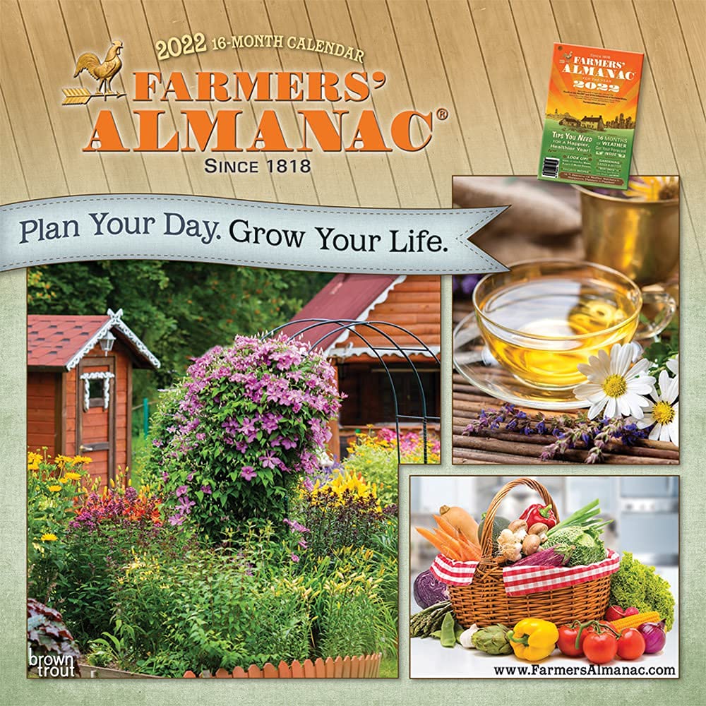 Farmers Almanac 2022 Gardening Calendar Farmers' Almanac 2022 12 X 12 Inch Monthly Square Wall Calendar, Weather Farm  Gardening Health Organic: Farmers' Almanac, Browntrout Publishers Inc.,  Browntrout Publishers Editing Team, Browntrout Publishers Design Team,  Browntrout Publishers Design