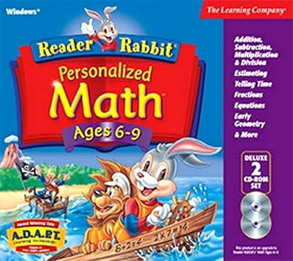 Amazon.com: Reader Rabbit Personalized Math Ages 6 - 9 Deluxe (2 CDs)