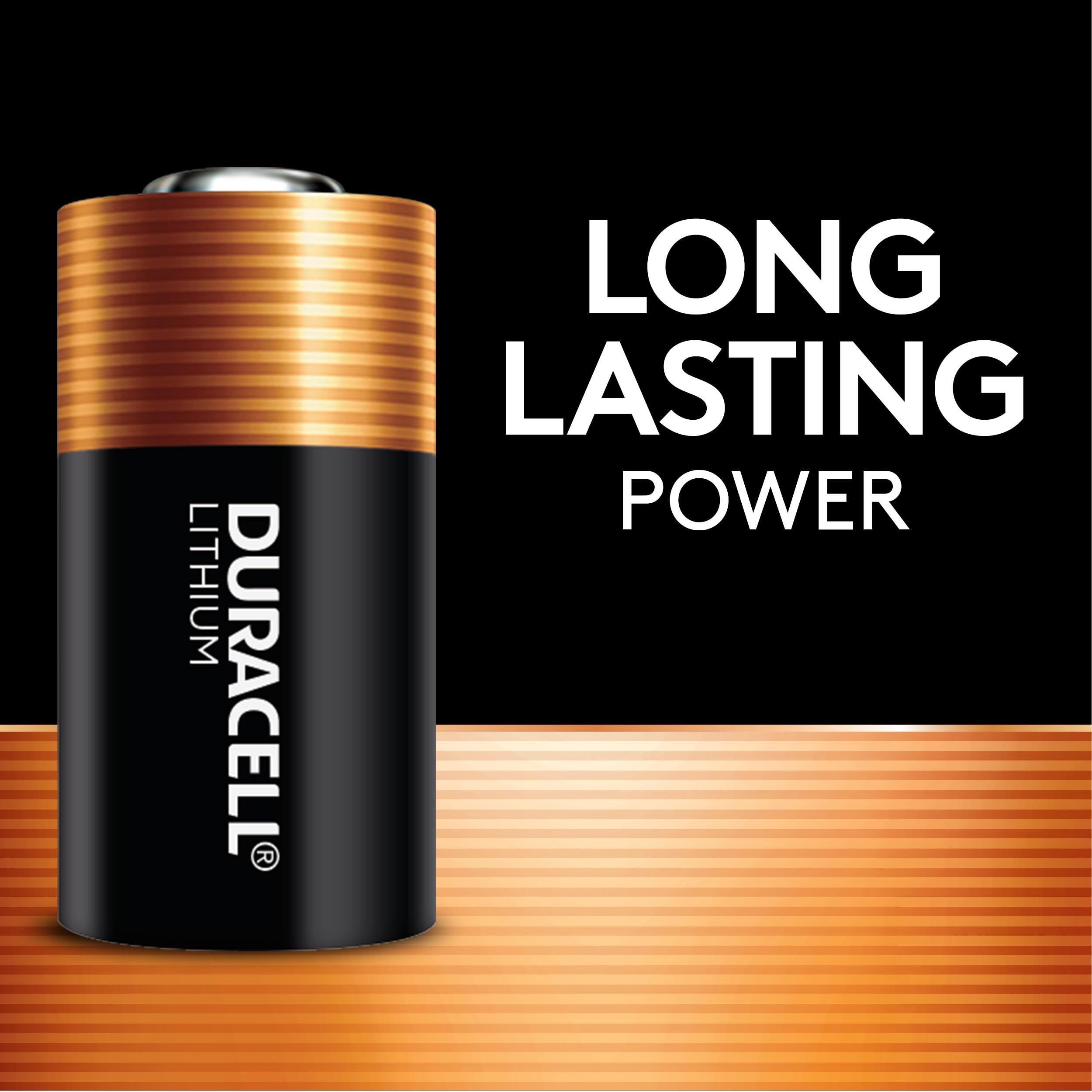 Duracell CR2 3V Lithium Battery, 2 Count (Pack of 1), CR2 Battery Lithium, High Power, Long-Lasting for Video and Photo Cameras, Lighting Equipment, and More
