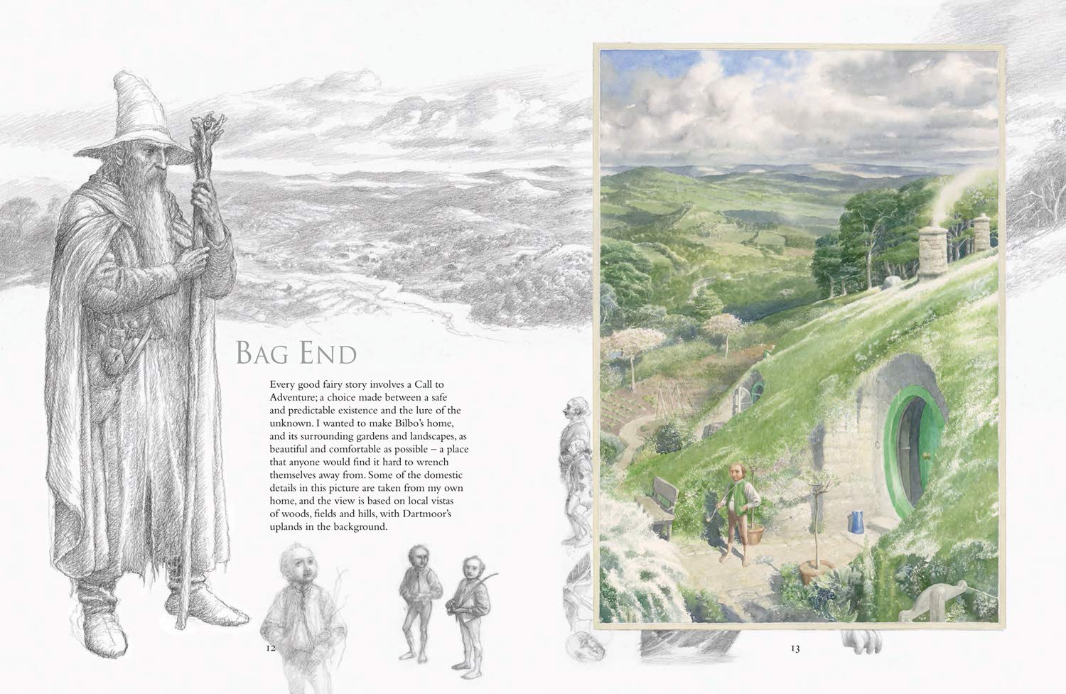 The Hobbit Sketchbook Lee Alan Amazon De Bucher