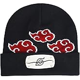 Concept One Unisex-Adult Naruto Beanie Hat, Akatsuki Cloud Winter Knit Cap with CuffBeanie Hat
