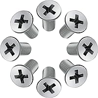 8pcs Screw Rotor Brake Disc Retaining 93600-06014-0H - Set is Best Replacement for Honda, Acura, Hyundai, Kia, Mazda - Front 