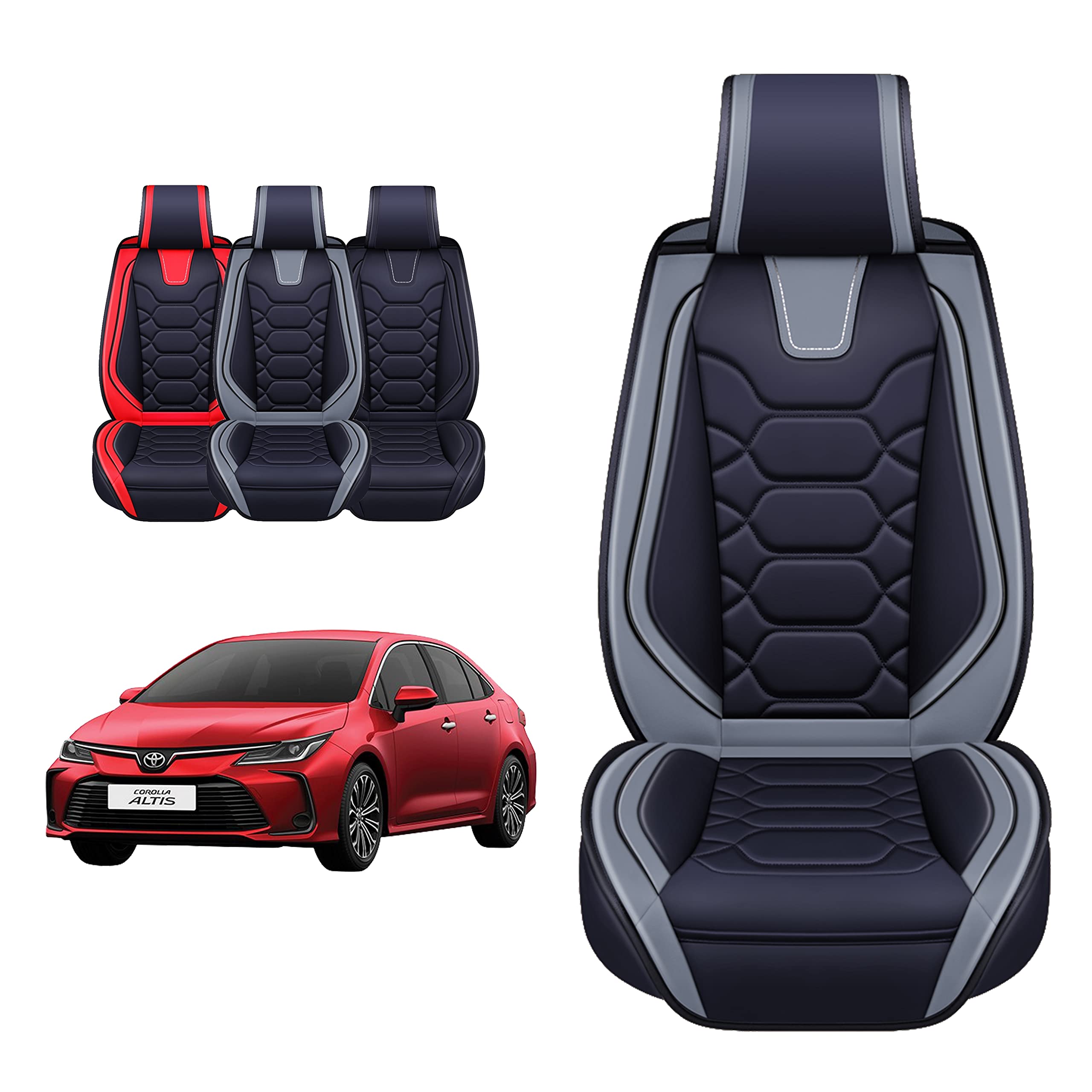 OASIS AUTO Toyota Corolla Accessories Seat Covers 2009-2025 Custom