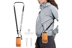 SURPHY Phone Lanyard Crossbody, Adjustable Strap with Luminous Hanging Loops and Phone Tether Tab Cellphone Lanyard