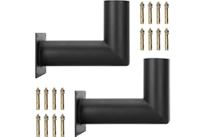 DGAVXA 90 Degree Wall Mount Bracket with 2 3/8inch L Shape Wall Mounted Tenon Adapter for Slip Fit Lights,Suitable for Outdoor LED Parking Lot Lights, Street Lamp Pillar Ceiling Light（2 Pcs）