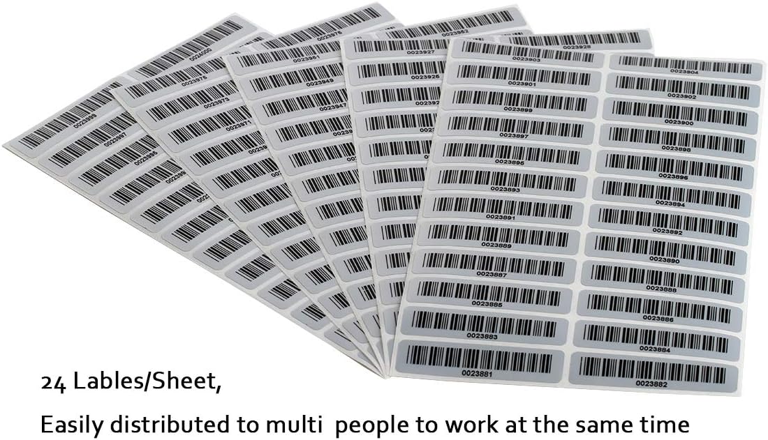 preprinted asset tags