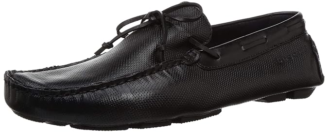 Buy Bugatti Men Black Drivers Leather Driving Shoes at
