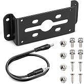 EWAY Backup Camera Adapter Bracket for Furrion Pre-Wired RVs System, U-Shaped Aftermarket Rear View Cam Mounting Plate Mount w/Plug and Play Power Pigtail Connector