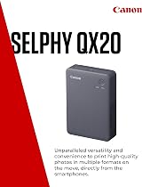Canon SELPHY QX20 Portable Printer Wi-Fi Dye Sublimation USB-C Black view 2