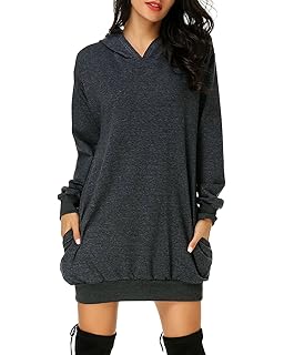 hooded sweatshirt dress amazon