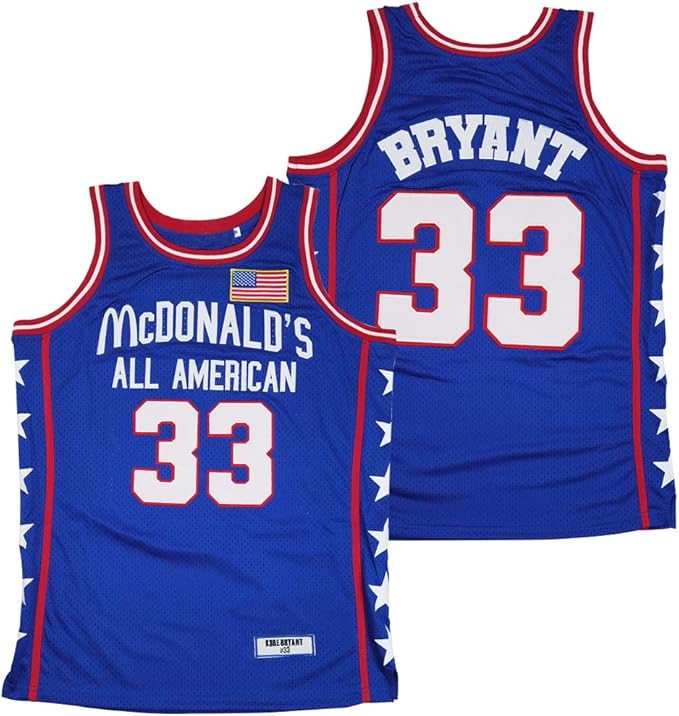 Men's 33 McDonald's All American Bryant Basketball Jersey Stitched S