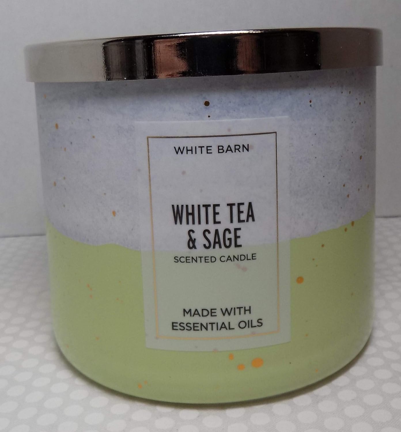 Bath and Body Works White Tea Sage 3 Wick Candle Beauty
