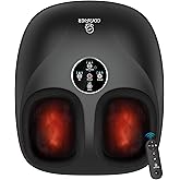 COMFIER Shiatsu Foot Massager with Heat for Neuropathy Plantar Fasciitis, Heated Electric Foot Massagers, Feet Massager for Home Office, Up to Men Size 13, Christmas Gifts for Men Women