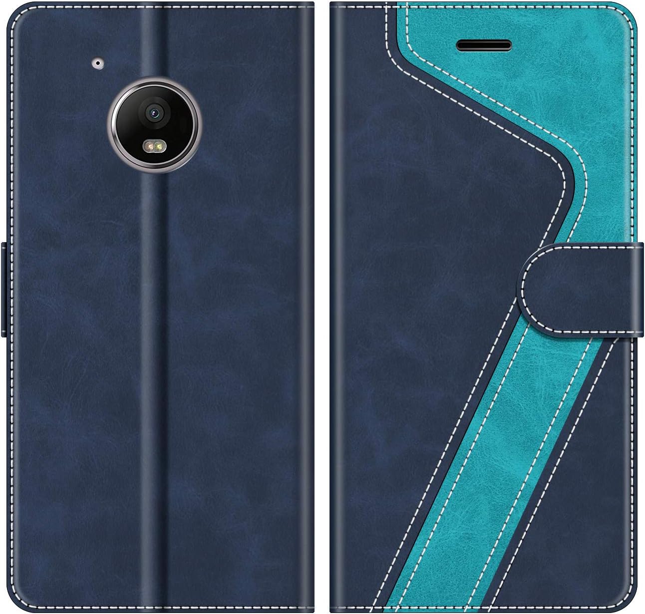 Cadorabo Custodia A Libro Portafoglio Per Motorola Moto G5 Plus - Oro Rosa Con Chiusura Magnetica, Slot E Stand