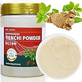 hee creek 100% Pure Tienchi Powder 300g/10.58oz Sanqi Notoginseng Root Powder Chinese Herbs 200 Mesh Ultra-fine for Tea & Soup, No Additives, Vegan, Caffeine Free 田七粉 三七粉 田七人参粉