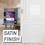 Johnstone's Trade Satin Finish 2.5L Brilliant White Interior Wood Metal view 4