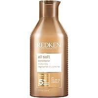 Redken All Soft Conditioner | For Dry/Brittle Hair | Moisturizes & Provides Intense Softness | With Argan Oil, 300 ml (Pack o