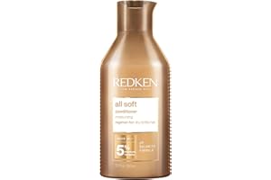 Redken All Soft Conditioner | For Dry/Brittle Hair | Moisturizes & Provides Intense Softness | With Argan Oil, 300 ml (Pack o