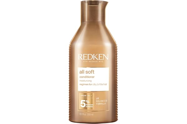 Redken All Soft Sulfate Free Hair Conditioner for Dry/Brittle Hair, Moisturizes, Provides Intense Softness, With Argan Oil