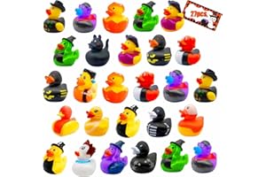 HOLYDECK 27 Pcs Halloween Party Favors Rubber Ducks,Baby Showers Accessories Bath Toys for Kids Halloween Decorations Trick or Treat Supplies Goodie Bag Fillers(Halloween)