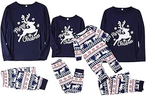 Family Christmas Pajamas Set Matching Christmas Family Pajamas Couples Xmas Sleepwear Women Sweater